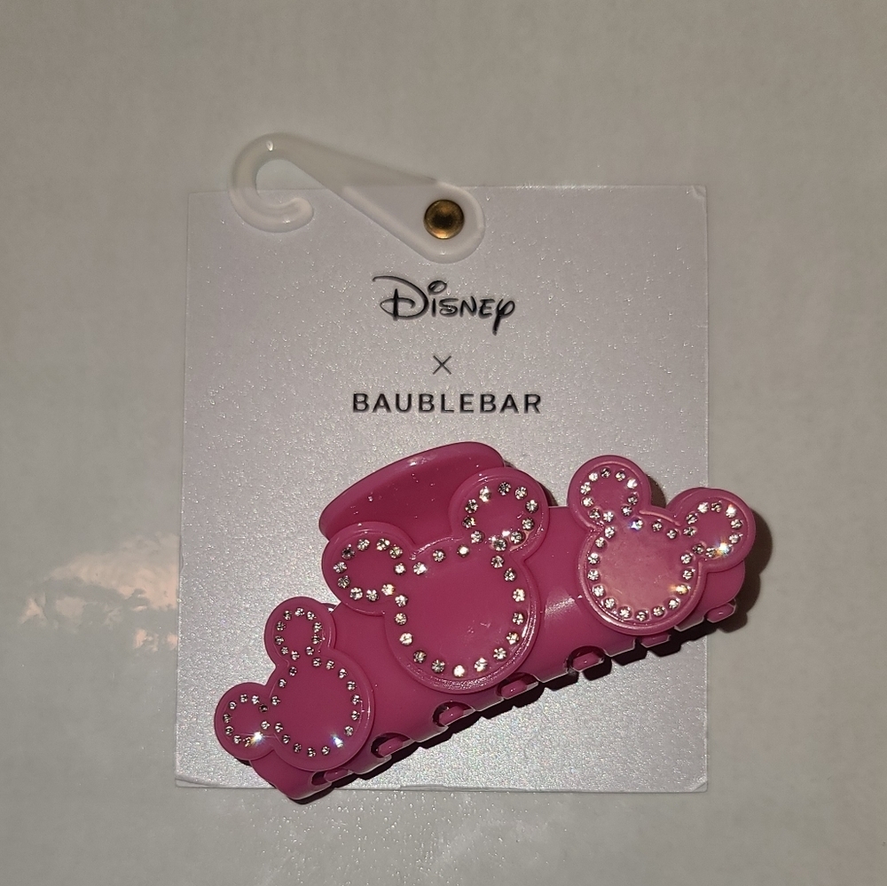 Disney x Baublebar Pink Mickey hair clip